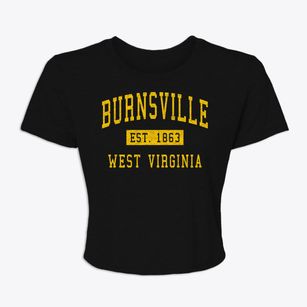 Burnsville West Virginia Classic Established Women's Crop Top