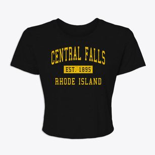 Central Falls Rhode Island Classic Established Women's Crop Top