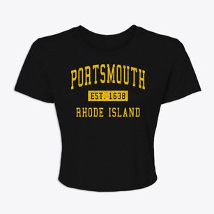 Portsmouth Rhode Island Classic Established Women's Crop Top