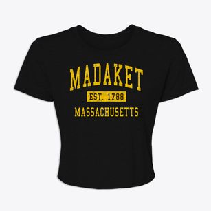 Madaket Massachusetts Classic Established Women's Crop Top