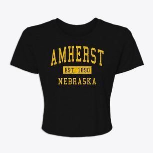 Amherst Nebraska Classic Established Women's Crop Top