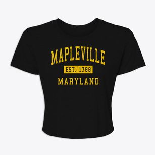 Mapleville Maryland Classic Established Women's Crop Top