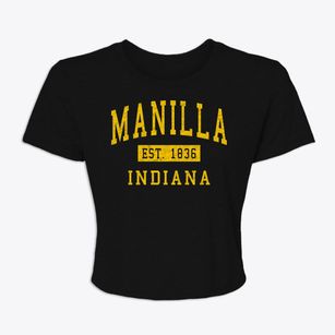 Manilla Indiana Classic Established Women's Crop Top