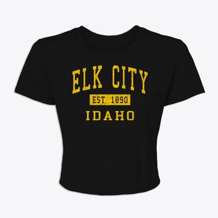 Elk City Idaho Classic Established Women's Crop Top