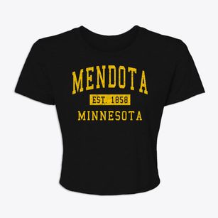 Mendota Minnesota Classic Established Women's Crop Top