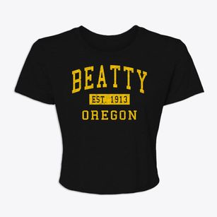 Beatty Oregon Classic Established Women's Crop Top