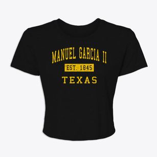 Manuel Garcia Ii Texas Classic Established Women's Crop Top