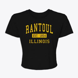 Rantoul Illinois Classic Established Women's Crop Top
