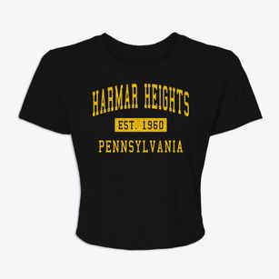 Harmar Heights Pennsylvania Classic Established Women's Crop Top