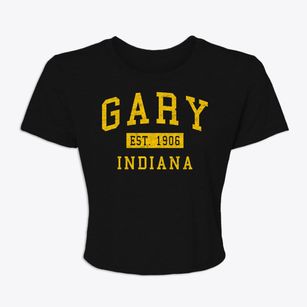 Gary Indiana Classic Established Women's Crop Top