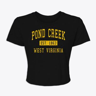Pond Creek West Virginia Classic Established Women's Crop Top