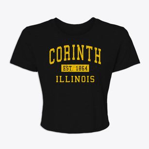 Corinth Illinois Classic Established Women's Crop Top
