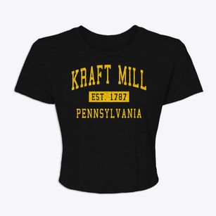 Kraft Mill Pennsylvania Classic Established Women's Crop Top