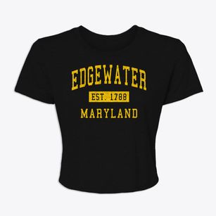 Edgewater Maryland Classic Established Women's Crop Top
