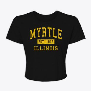 Myrtle Illinois Classic Established Women's Crop Top