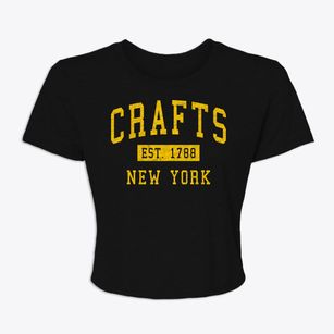 Crafts New York Classic Established Women's Crop Top