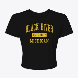 Black River Michigan Classic Established Women's Crop Top