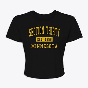 Section Thirty Minnesota Classic Established Women's Crop Top
