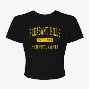 Pleasant Hills Pennsylvania Classic Established Women's Crop Top