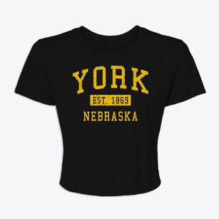 York Nebraska Classic Established Women's Crop Top