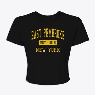 East Pembroke New York Classic Established Women's Crop Top