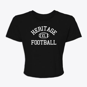 Heritage Christian School Classic Football Women's Crop Top