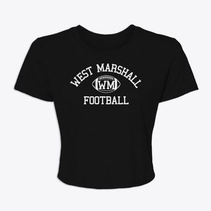 West Marshall High School Classic Football Women's Crop Top