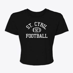 St. Cyril School Classic Football Women's Crop Top