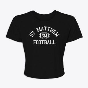 Saint Matthew School Classic Football Women's Crop Top
