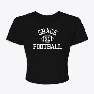 Grace Christian School Classic Football Women's Crop Top