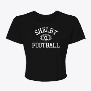 Shelby High School Classic Football Women's Crop Top