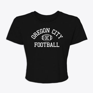 Oregon City High School Classic Football Women's Crop Top