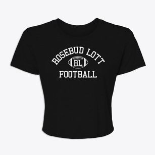 Rosebud Lott High School Classic Football Women's Crop Top