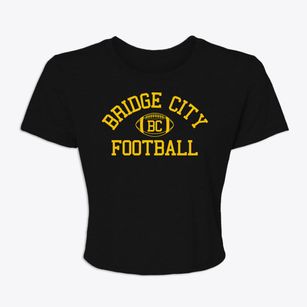 Bridge City Junior High School Classic Football Women's Crop Top