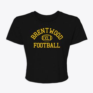 Brentwood Christian School Classic Football Women's Crop Top