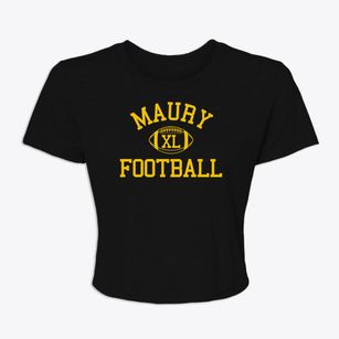 Maury High School Classic Football Women's Crop Top