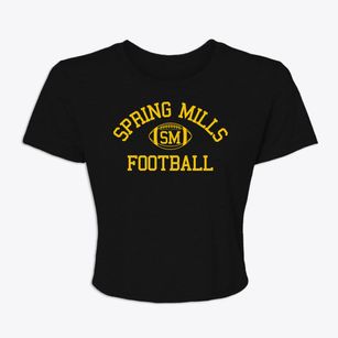 Spring Mills High School Classic Football Women's Crop Top