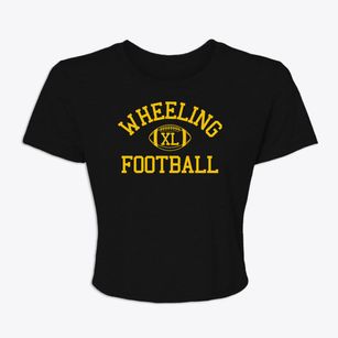 Wheeling Country Day School Classic Football Women's Crop Top