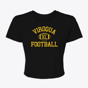 Viroqua Christian School Classic Football Women's Crop Top