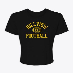 Hillview High School Classic Football Women's Crop Top