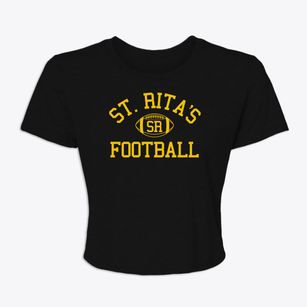 Saint Rita's School Classic Football Women's Crop Top