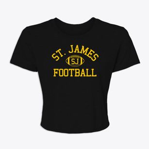 Saint James School Classic Football Women's Crop Top
