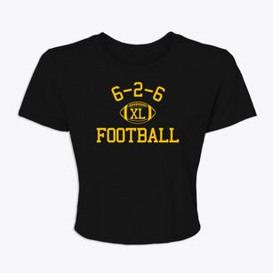 6-2-6 Magnet School Classic Football Women's Crop Top