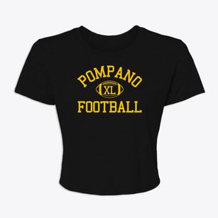 Pompano High School Classic Football Women's Crop Top