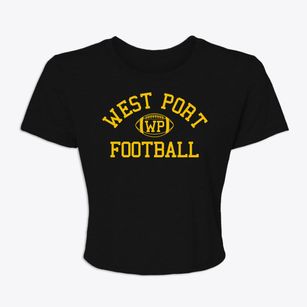 West Port High School Classic Football Women's Crop Top