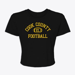Cook County Juvenile Center Classic Football Women's Crop Top