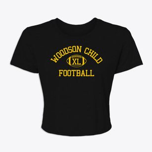 Woodson Child Parent Center Classic Football Women's Crop Top
