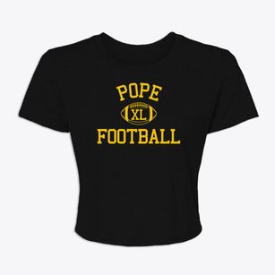 Pope School Classic Football Women's Crop Top