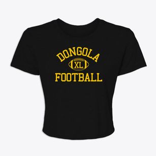 Dongola High School Classic Football Women's Crop Top