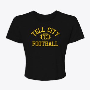 Tell City Junior High School Classic Football Women's Crop Top